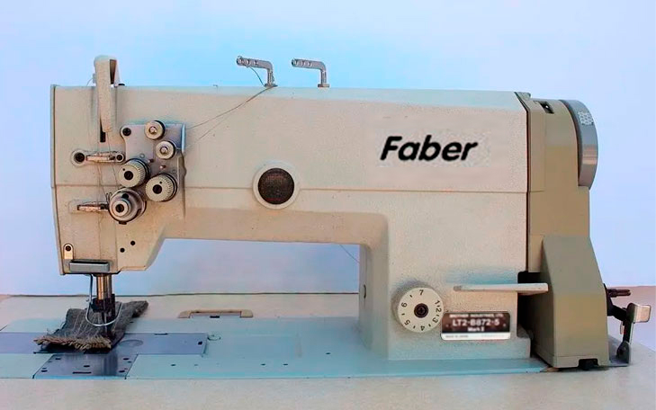 MAQUINA INDUSTRIAL FABER DOBLE AGUJA MODELO 872